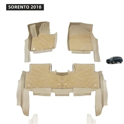 Estera de piso de coche 5D personalizada vendedora caliente de fábrica para SORENTO 2018